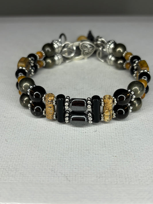 Doublah Hematite Bracelet