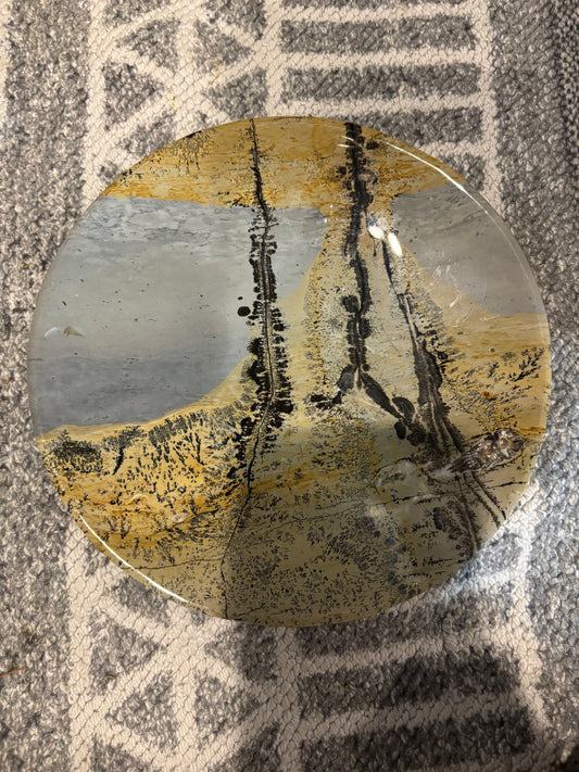Picture Jasper Round Plate 12”