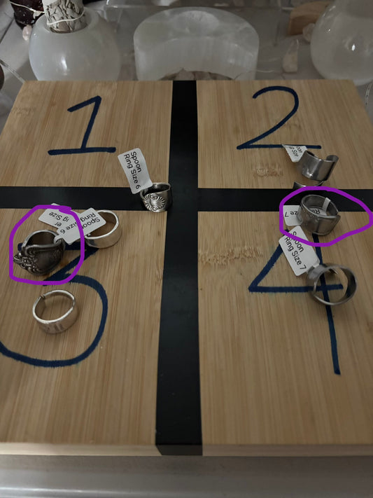 Mother and daughter rings.