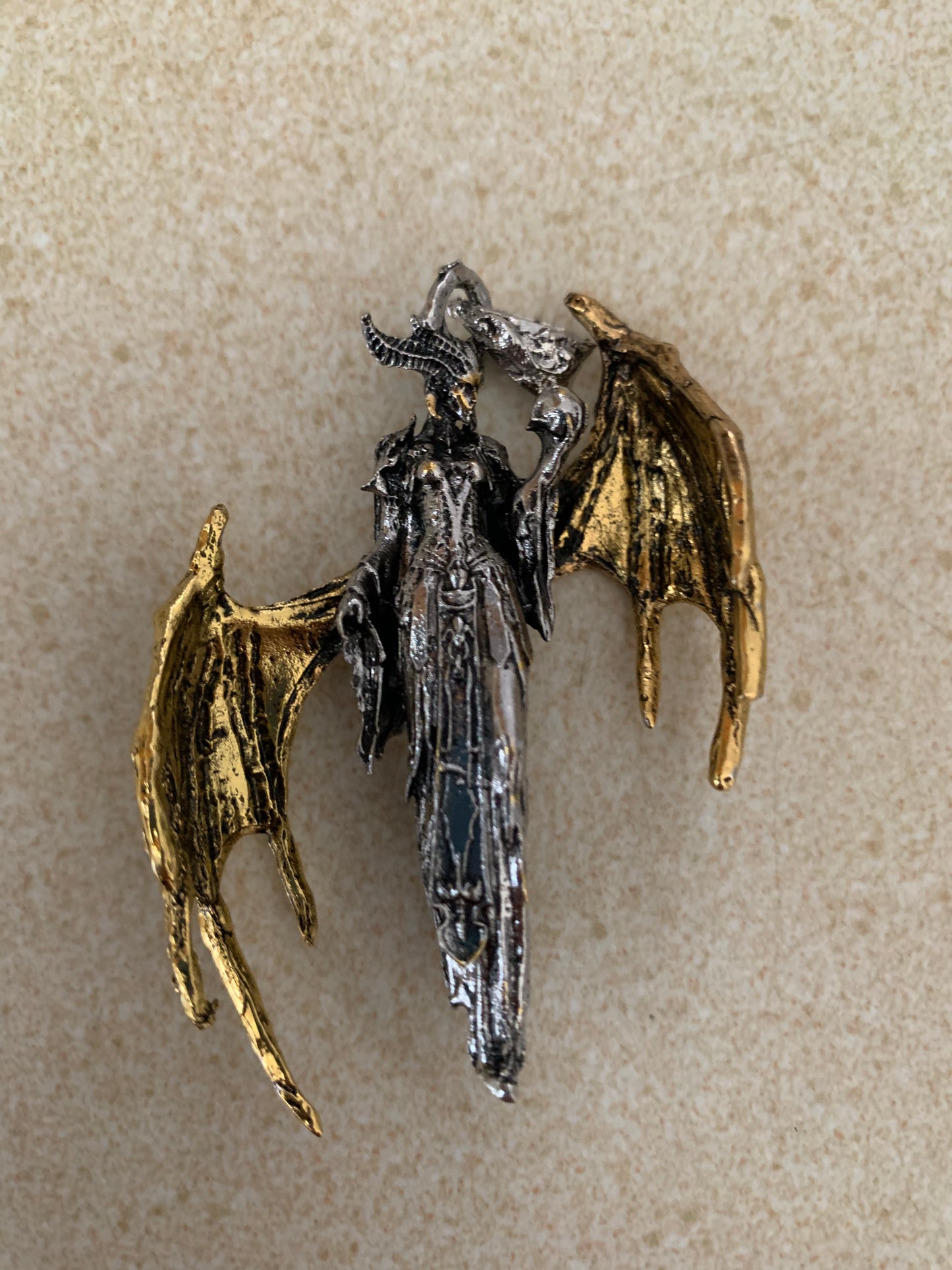 Maleficent Witch Gold and Silver