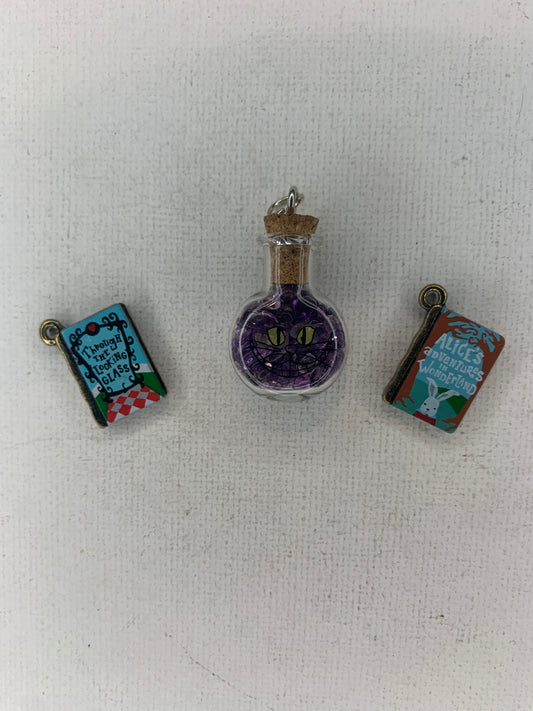 Alice and Wonderland charms.
